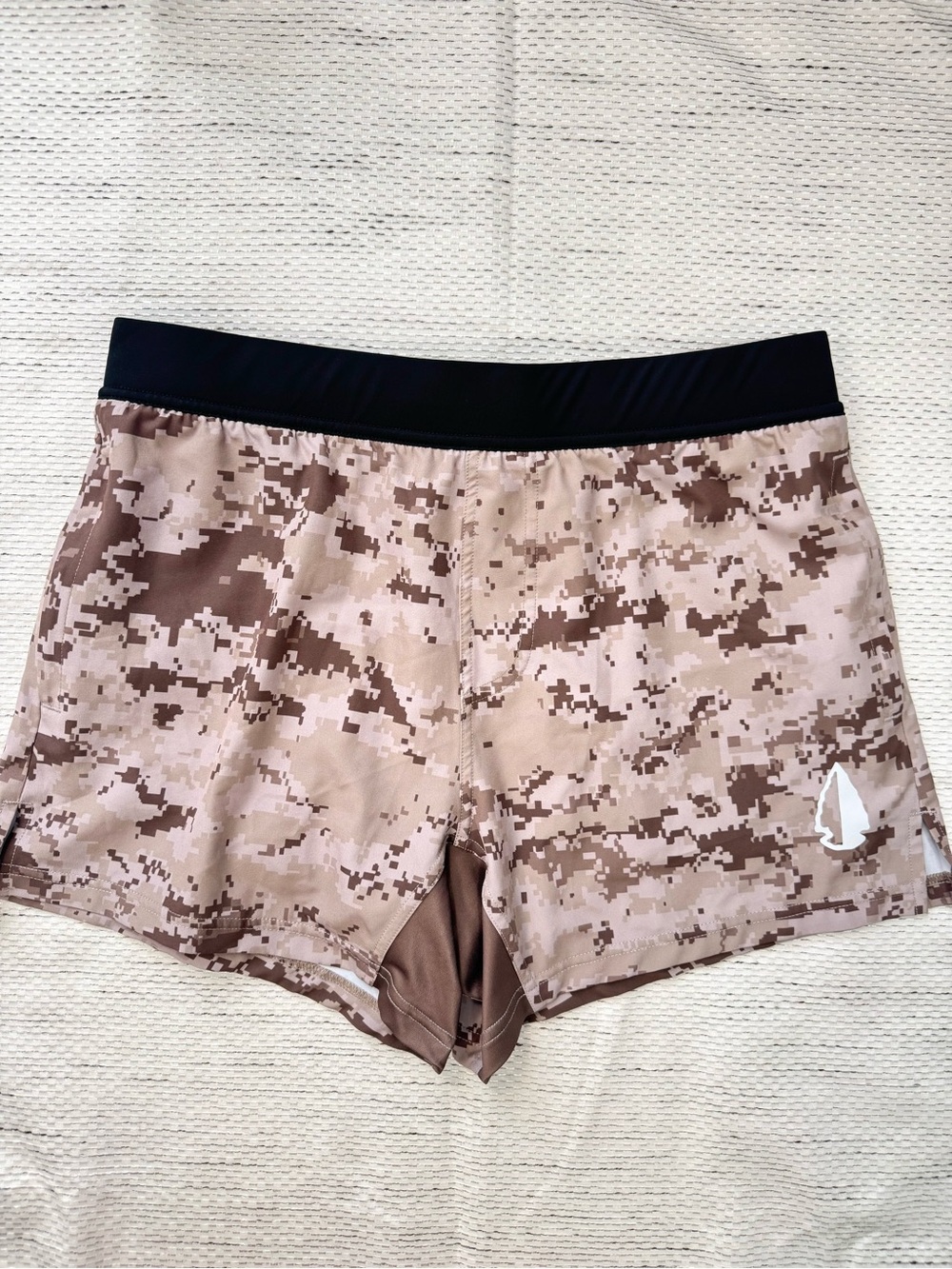 Tachuntfish TNF Athletic Shorts Women’s Large 5” Digital Camo Lined Pockets Gym